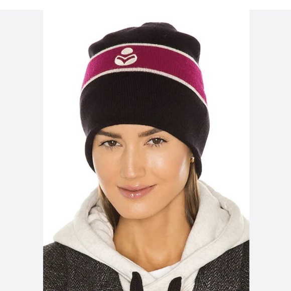 Isabel marant Camden colorblock beanie burgundy - Picture 2 of 5